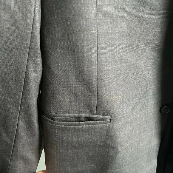 Men's Louis Roth Suit Jacket | 42L Suit Jacket | 42L | Dark Gray Suit Jacket - Picture 5 of 10